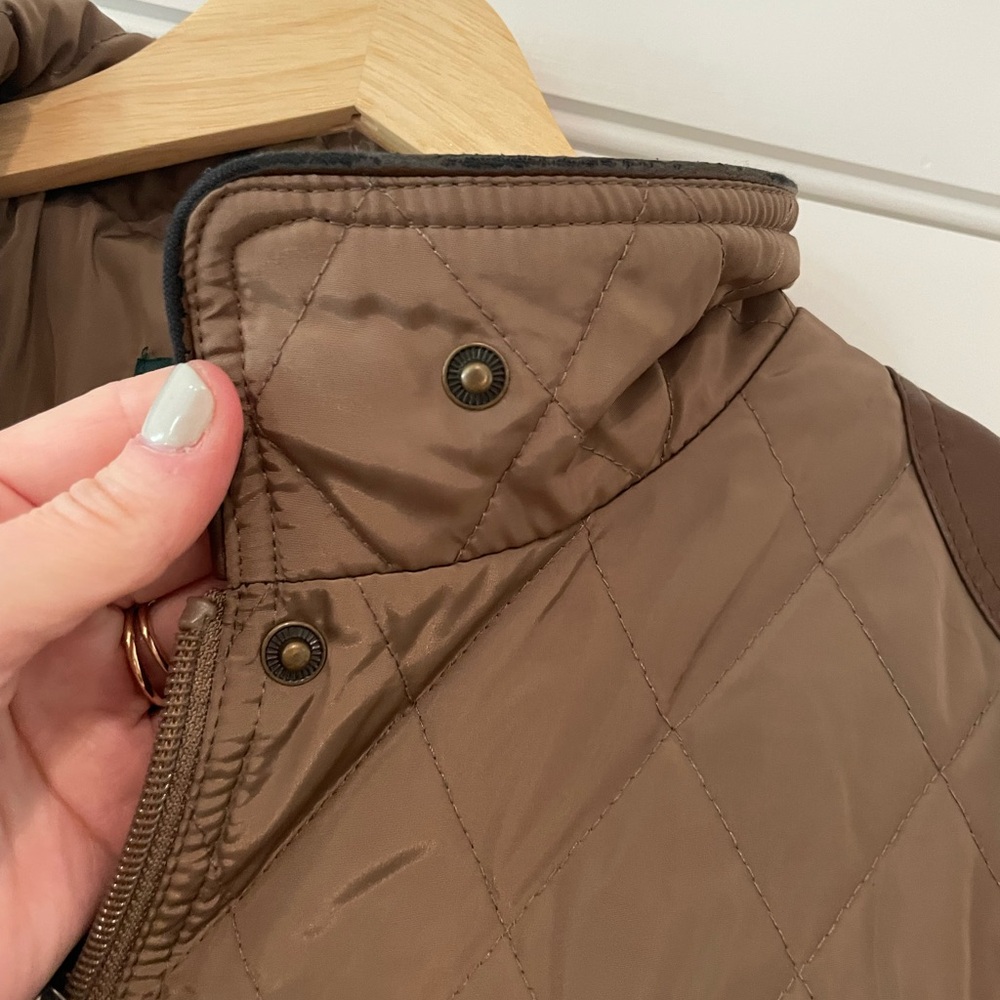 Ralph Lauren Quilted Brown Puffer Jacket - Picture 10 of 14